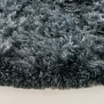 thumbnail image 3 of SAFAVIEH Ocean Amyas Solid Shag Area Rug, Slate, 8' x 8' Round, 3 of 7