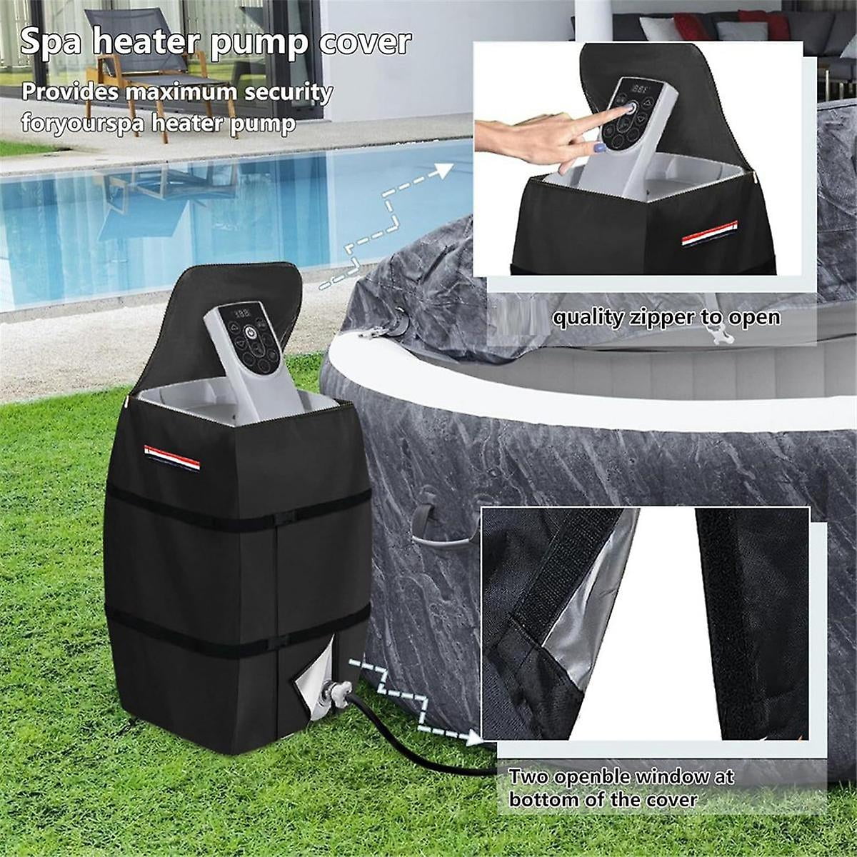 For Hot Tub Spa Heater Pump Cover,Waterproof Heavy Duty for Hot Tub Pump Cover Spas Hot Tubs Pools