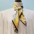 thumbnail image 4 of Silk Square Scarf for Hair-21''x21''- Women Silk Neckerchief Head Wrap Scarf, 4 of 5
