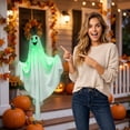 thumbnail image 7 of WDOBM Vintage Halloween Decor, Halloween Party Decor, Glowing Green Ghost Outdoor Yard Decor, Halloween Ghost, Light Up Halloween Decor for Spooky Holiday Gift, 7 of 7