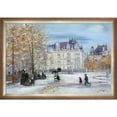 thumbnail image 1 of La Pastiche Jean Francois Raffaelli 'The Fletcher Mansion, New York City' Hand Painted Framed Oil Reproduction on Canvas, 1 of 5