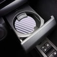 thumbnail image 3 of RYLABLUE Geometric Grey Stripes Gradient Set of 6 Car Coaster for Drinks, Absorbent Ceramic Stone Coasters Cup Mat with Cork Base for Home Kitchen Room Coffee Table Bar Decor, 3 of 5