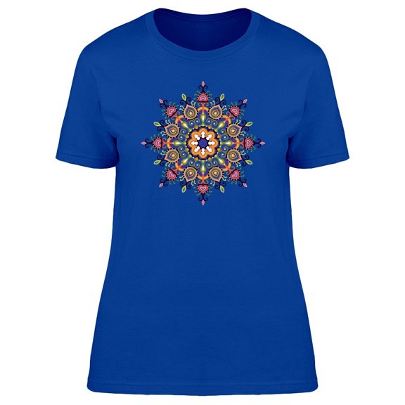 Round Ornamented Mandala Tee Women's -Image by Shutterstock