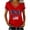 506_Red, variant on Women's Short Sleeve T-shirt Women'S 250Th Anniversary Print V Neck T Shirt 250Th Anniversary Tshirt Patriotic Tee Womens Tops