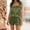 Green, variant on Women's Satin 2 Piece Loungewear Set, Square Neck Sleeveless Camisole with Tie Detail Elastic Waist Shorts Luxe Sleepwear Gray S