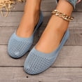 thumbnail image 5 of YgkuHd Slip-On Flats for Women Mesh Low-Cut Casual Shoes with Breathable Mesh Upper, Lightweight Plus Size Spring Summer Comfortable Footwear,Gray_36, 5 of 9