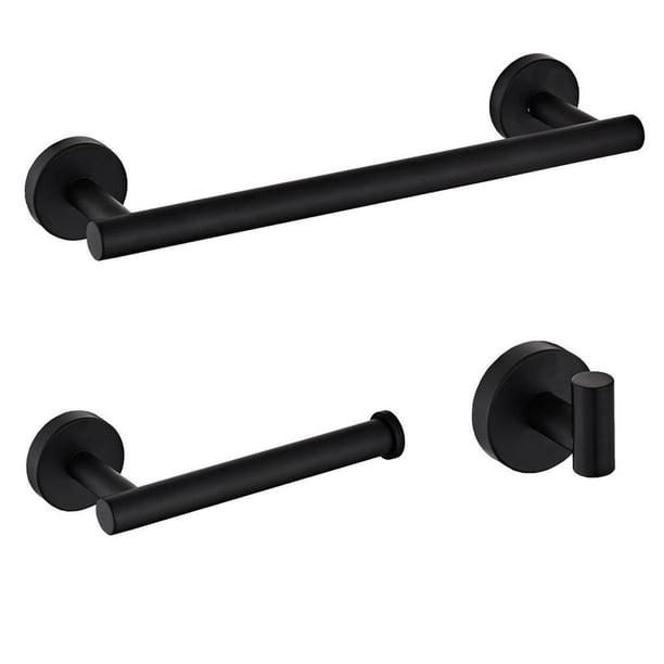Bewildely Juego de toalleros Juego de toalleros de acero inoxidable Estante de baño Toallero Juegos de accesorios de baño No.7 Bewildely HA026480-06