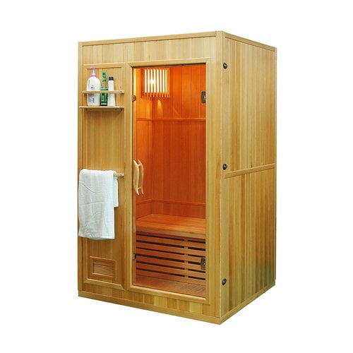 ALEKO SEN2OLT 2-Person Canadian Hemlock Wood Indoor Wet Dry Sauna with 3 KW ETL Electrical... by ALEKO