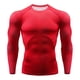 thumbnail image 1 of Jumpingount Deporte manga larga cuello transpirable Color sólido ropa deportiva ligera resistencia al desgaste Durable trotar montañismo Camisetas Rojo, 1 of 6
