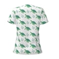 thumbnail image 3 of Uemuo Turtle Drawing Women's Deep V-Neck Low Cut Tops - Casual Loose Fit with Stainless Steel Loop, Soft, Breathable, Perfect for Office, Travel, and Daily Wear-Small, 3 of 5