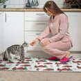 thumbnail image 3 of Red Christmas Farm and Truck Pattern Kitchen Rugs Sets Of 2,Anti Fatigue Kitchen Mat Rugs Non Slip Washable,Decorative Kitchen Floor Mats for Kitchen,Sink,Laundry,17"x30"+17"x47", 3 of 7