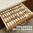 thumbnail image 4 of SpaceAid Bamboo Spice Drawer Organizer, Expandable, from 12" to 23" Wide (Need 3" Deep Drawer, Jars Not Included), 4 of 6