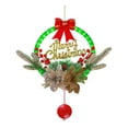 thumbnail image 3 of Corona de Navidad iluminada, adorno de corona de invierno iluminada, corona de letrero navideño para decoración de ventana interior y exterior de, 3 of 8