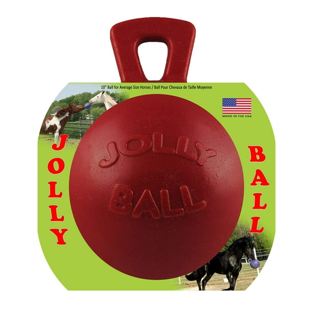Jolly Pets 10-Inch Horse Jolly Ball, Red