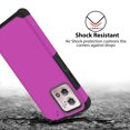 thumbnail image 5 of TJS for Cricket Motorola Moto G Stylus 4G 2023 Phone Case, with Tempered Glass Screen Protector, Magnetic Support Dual Layer Shockproof Drop Protection Impact Cover (Hot Pink), 5 of 6