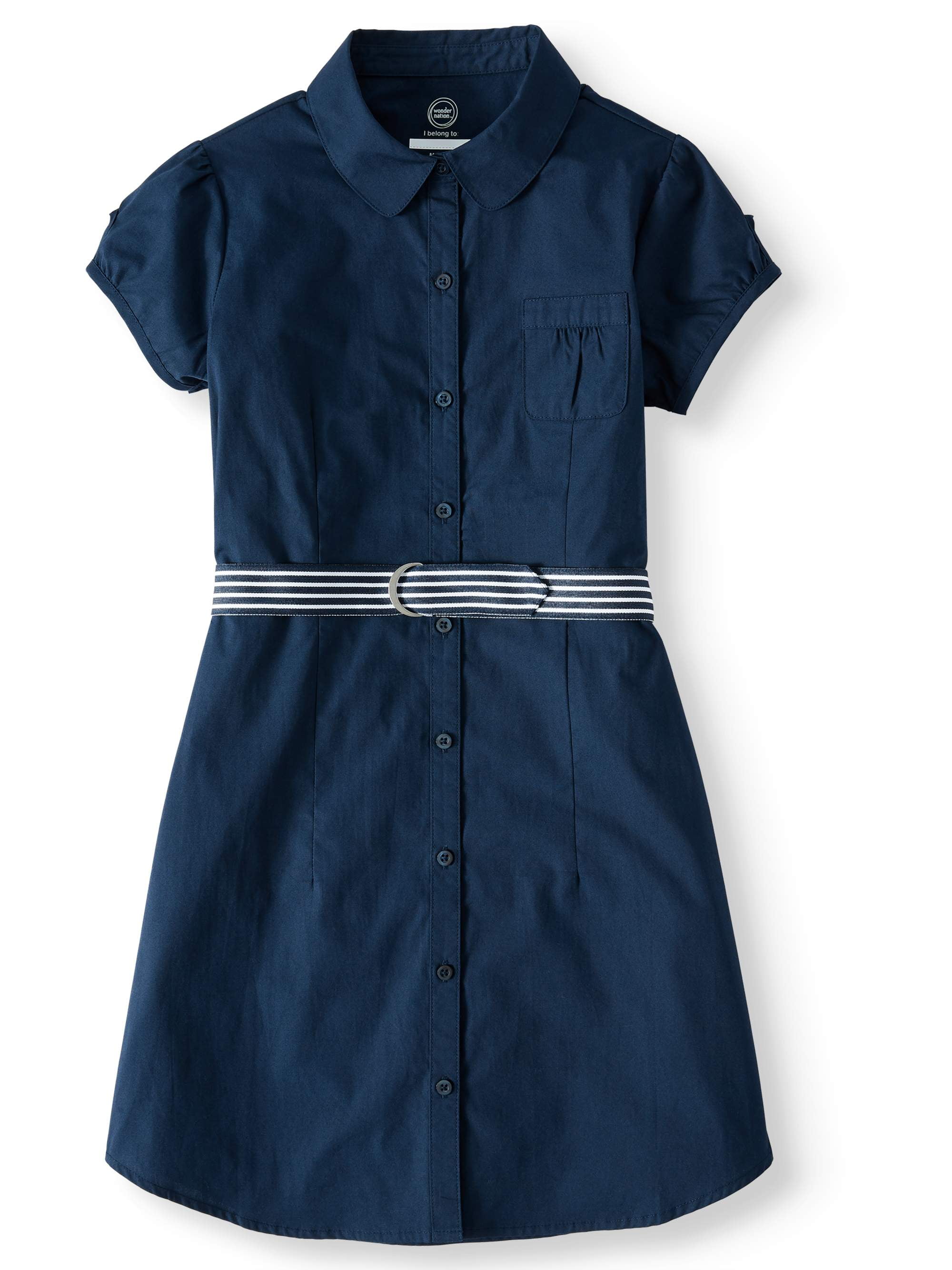 girls button up dress