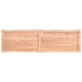 thumbnail image 3 of vidaXL Table Top Light Brown 140x40x(2-4)cm Treated Solid Wood Live Edge, 3 of 5