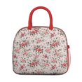 thumbnail image 2 of Lunch Bag Lunch Box for Women Reusable Insulated Lunch Cooler Bags,Large Capacity for Work Travel Picnic,Water-Resistant Pioneer Colorful Floral Lunch Tote Bag Gifts for Woman Mom Red, 2 of 6