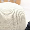 thumbnail image 5 of MESSUEN Beach Hats for Women Straw Hat Wide Brim Hats for Women Wide Cap Hat Ladies Floppy Beach Brim Sun Foldable Baseball Caps Straw Beach Hat Sun Hats for Women Uv Protection White One Size, 5 of 5