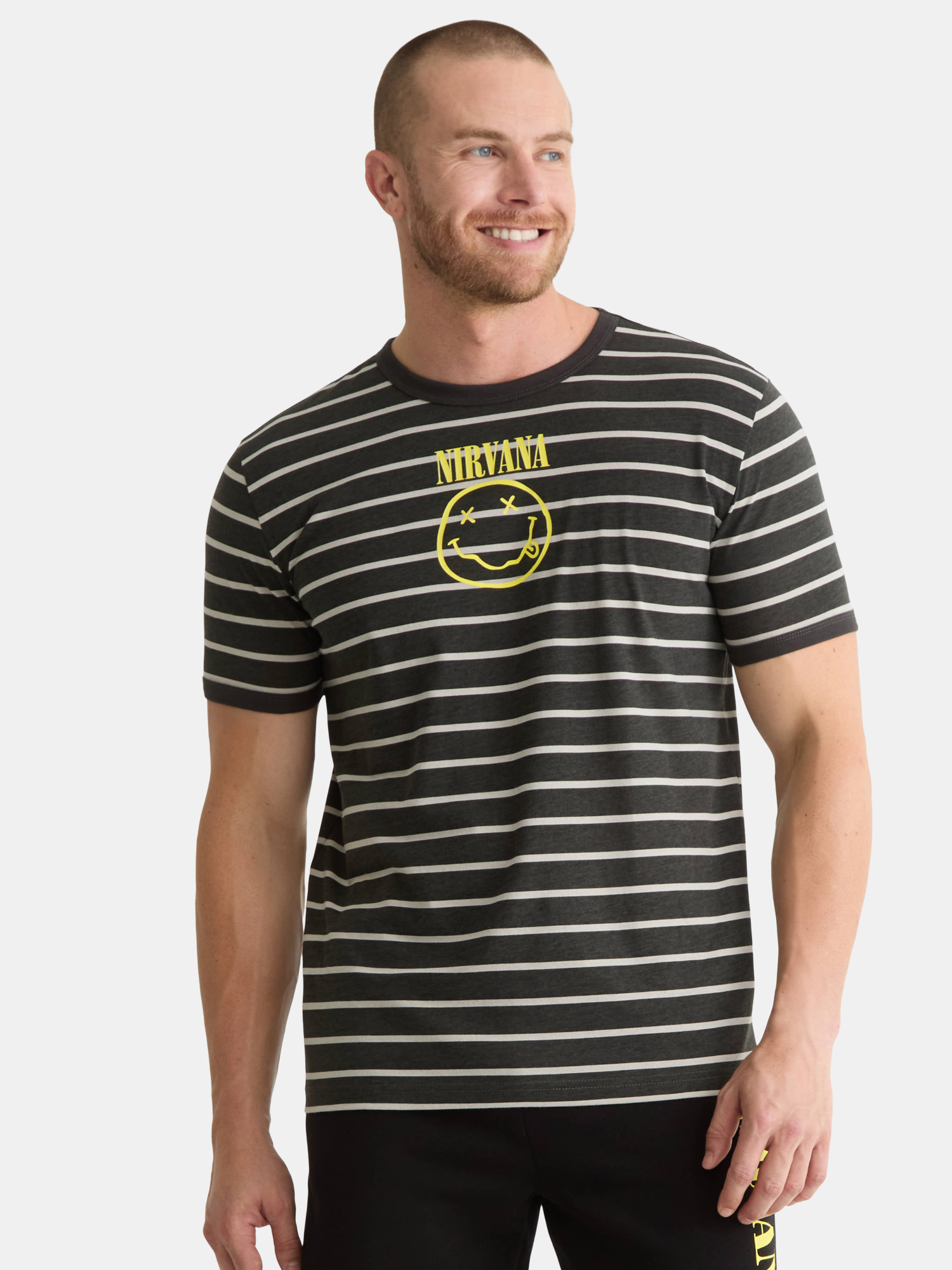 Nirvana Men's & Big Men's Smiley Tie Dye Graphic Tee, Sizes XS-3XL