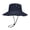 Dark Blue, variant on Extra Wide Brim Sun Hat for Men Women, Quick Dry Bucket Cap with Breathable Vents, Adjustable Wind Cord Snap Flip Brim for Fishing Hiking Travel