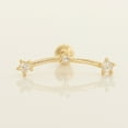 thumbnail image 3 of Anygolds 14K Real Solid Gold Curved Celestial Bar Cartilage Daith Helix Tragus Conch Rook Snug Post Stud Piercing Earring 18Gauge - MBJ4829-6Y Yellow Gold, 3 of 6