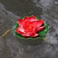 thumbnail image 2 of 10uds Artificial Flotante Loto Flor, Artificial Loto Flor para Jardín Estanques Piscina Decoración, Rojo, 3.9", 2 of 7