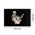 thumbnail image 3 of DouZhe Rock Skeleton Guitar Rugs Doormat, Non-Slip Machine Washable Carpets Floor Door Mat , 36" x 24", 3 of 7