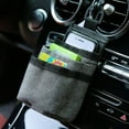 thumbnail image 2 of Toyvian 1Pc Grey Car Door Storage Bag with Unique Pockets for Phone Cup and Document Storage, 2 of 8
