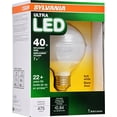 thumbnail image 3 of Warm White Led Globe Light Bulb Dimmable 7W Replacing 40W Halogen G25, Med Base, 3 of 4