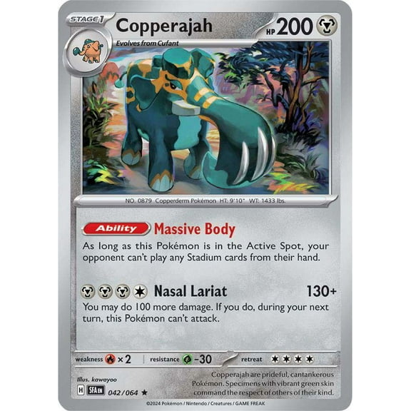 Pokemon Shrouded Fable Rare Copperajah #42