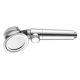thumbnail image 2 of Cabezal de ducha de mano con aumento de presión, rociador de baño de agua chapado en plástico de 20 mm, plateado Methold HA006295-01, 2 of 6