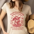 thumbnail image 4 of Christian T-Shirt – Cowgirl Courage Hebrews 4:16 Graphic Tee, Throne of Grace Prayer, White, Size S, 4 of 6