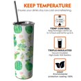 thumbnail image 6 of 20 OZ Skinny Tumbler Cactus Double Wall Travel Mug with Lid and Straw,Stainless Steel Vacuum Insulated Insulated Tumbler Gifts for Drinking Coffee Cafe, 6 of 7