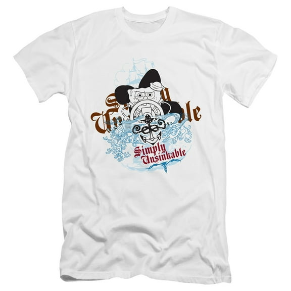 Spongebob Simply Unsinkable Unisex Adult Canvas Brand T Shirt