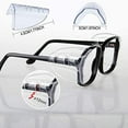 thumbnail image 4 of 4 Pairs Eye Glasses Side Shields Slip on Clear Side Shield for Safety Glasses, 4 of 6