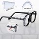 thumbnail image 5 of 4 Pares de Protectores Laterales para Anteojos, Protectores Laterales Transparentes para Anteojos de Seguridad, 5 of 7