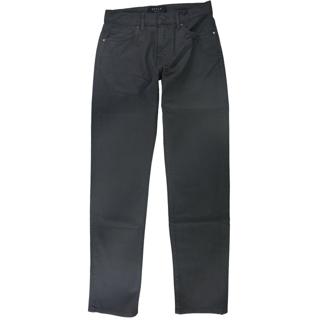 Jeans DSTLD de pierna recta sobreteñidos para hombre Gris 33W x 30L