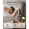 thumbnail image 3 of Wireless Charging Station Alarm Clock with 8 Touch Night Lights: 5 in 1 Charger Stand for Apple Devices - Charging Dock for iPhone 17 16 15 14 13 12 Pro Max Plus/Apple Watch/AirPods, Dimmable, 3 of 7