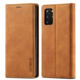 thumbnail image 2 of Compatible with Samsung S20 Wallet Case, PU Leather Flip Folio Case with Card Holders RFID Blocking Kickstand [Shockproof TPU Inner Shell] Phone Cover For Samsung Galaxy S20, Brown, 2 of 11