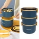 thumbnail image 4 of Lunch Box, 3 Capa 2200 Ml, 304 Contenedor Con Aislamiento De Acero Inoxidable Con Compartimentos Desmontables Para Picnic De La Escuela De Oficina, 4 of 7