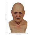 thumbnail image 3 of Realistic Old Man Human Face Decorative Halloween Novelty Cosplay Costume Party Latex Full Head, 3 of 5