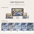 thumbnail image 5 of CHITOOMA 8'x10' Area Rugs for Living Room, Machine Washable Abstract Distressed Rugs Indoor Neutral Carpet Rugs for Bedroom Dining Room Office with Non-Slip Backing, Stain Resistant, Dark Blue, 5 of 10
