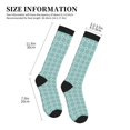 thumbnail image 5 of Bixox Blue Print Print Compression Socks,Compression Socks Women & Men Circulation for Medical,Running,Athletic, 5 of 7