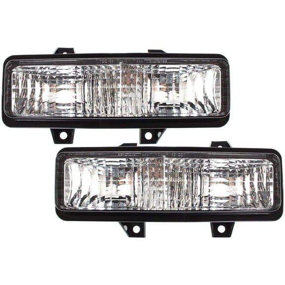 EPIC LIGHTING OE Style Halogen Signal Lights Assembly Replacement for CHEVROLET GMC 89-91 BLAZER JIMMY SUBURBAN 92-96 G TRUCK [ GM2520130 GM2521130 5975227 5975228 ] Pair