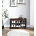 thumbnail image 3 of Acme Taurus Shoe Rack in Rustic Oak & Black Finish, 3 of 3