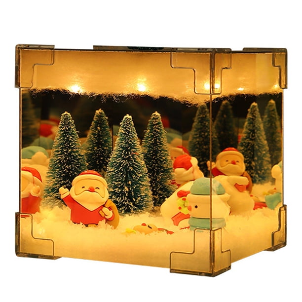 Material Nocturna Con Atmósfera Navideña Regalo Creativo para Familiares Y Amigos