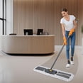 thumbnail image 2 of Commercial Mop, 36'' Large Dust Mop,Heavy Duty Industrial Push Mops with 3 Reusable Microfibre Pads & 62'' Adjustable Handle for Home,Hotel,Mall,Warehouse, 2 of 7