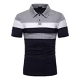 thumbnail image 1 of Sanfu®polo A Rayas De Tres Colores Playera Informal De Moda, 1 of 6