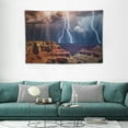 thumbnail image 2 of COMIO  Lightning Grand Canyon Dark Cloud Print Tapestry Wall Hanging Easy To Install Durable Wall Blanket For Bedroom Bath Home Decor, 2 of 7